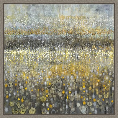Amanti Art Rain Abstract II by Danhui Nai Framed Canvas Wall Art