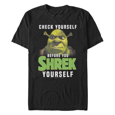 Men's Shrek Check Yourself Before T-Shirt