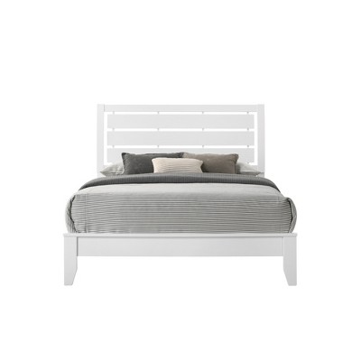 Queen Size Wooden Platform Bed with Headboard for Bedroom