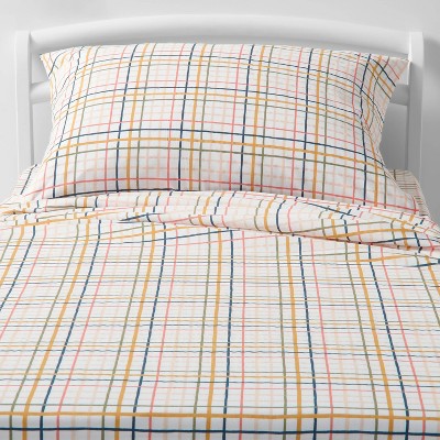 Plaid Print Cotton Kids' Sheet Set - Pillowfort™