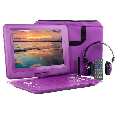 Trexonic 13.3 Inch Manufacturer Refurbished Portable TV+DVD Player with Color TFT LED Screen and USB/HD/AV Inputs