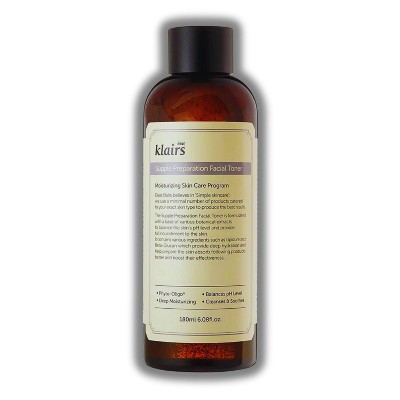 Dear, Klairs Supple Preparation Facial Toner (6.08 oz) - Restores pH, Boosts Hydration & Soothes Sensitive