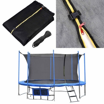 Yescom Trampoline Round Enclosure Net 15Ft 8 Pole Fence Mesh Netting  Fits All Brands