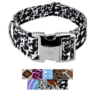 Country Brook Petz HossFit Jr Wide Premium  Dog Collar - Animal Print Collection