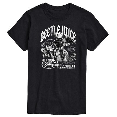 Men's - Beetlejuice - World Tour 1988 Say It Once Say It Twice Third Time's A Charm Short Sleeve Graphic T-Shirt