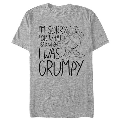 Men's Snow White and the Seven Dwarfs Grumpy I'm Sorry T-Shirt