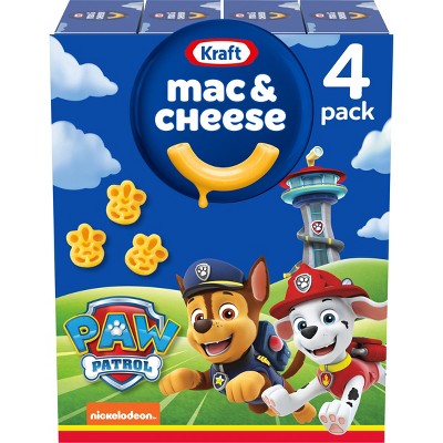 Kraft Mac and Cheese Dinner with Nickelodeon Paw Patrol Ready Race Rescue Pasta Shapes - 22oz/4ct