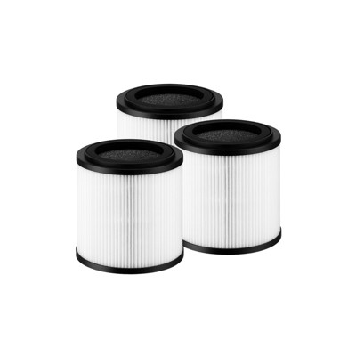 Nispira 5-Speed 4-in-1 True HEPA Filter Replacement for SilverOnyx 16" Air Purifier Model 8541832765 with Ionizer UVC Sanitizer 500 sq ft. 3 Packs