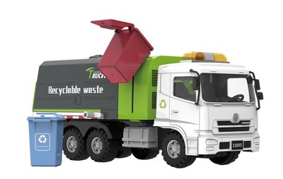 Big Daddy - Green City Sanitation Truck - DUO Trash & Recycling Cans with Lifting & Dumping Action