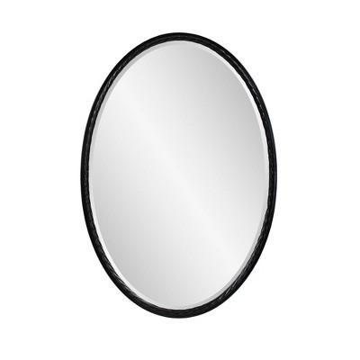 Howard Elliott 22"x32" Hand Forged Oval Metal Framed Rope Mirror