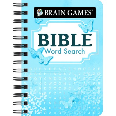 Brain Games - To Go - Bible Word Search (Blue) - by  Publications International Ltd & Brain Games (Spiral Bound)
