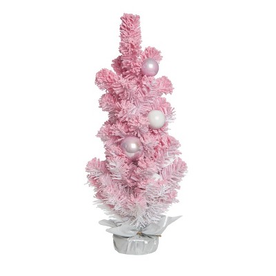 Transpac 24 Inch Multicolored Artificial Christmas Celebration Tree for Festive Holiday Decor