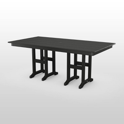 POLYWOOD 37" x 72" Rectangle Farmhouse Outdoor Dining Table