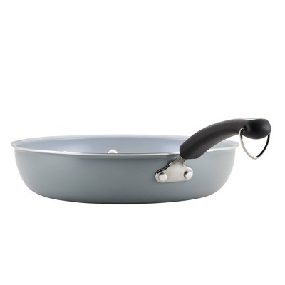 Farberware Eco Advantage 12.5" Nonstick Ceramic Deep Frying Pan with Helper Handle