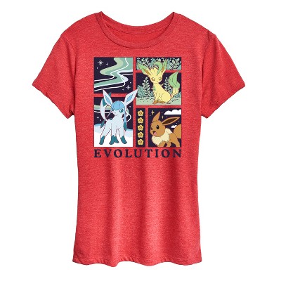 Women's - Pokémon - Eevee Nature Evolution Short Sleeve Graphic T-Shirt