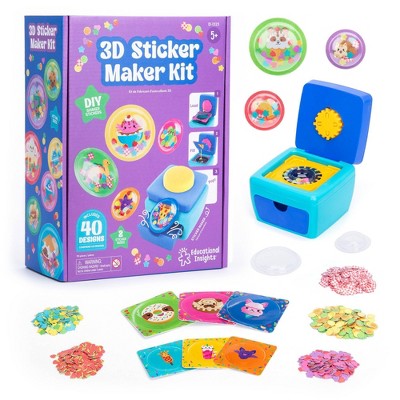 Educational Insights Shaker Sticker Maker: Encourages Creativity for Grades K-10, Includes 87 Plastic Pieces