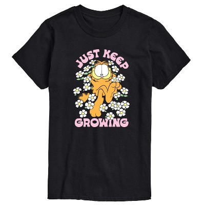 Men's - Garfield - Garfield Flowers Keep Growing Short Sleeve Graphic T-Shirt