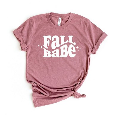 Simply Sage Market Women's Fall Babe Wavy Stars Short Sleeve Graphic Tee