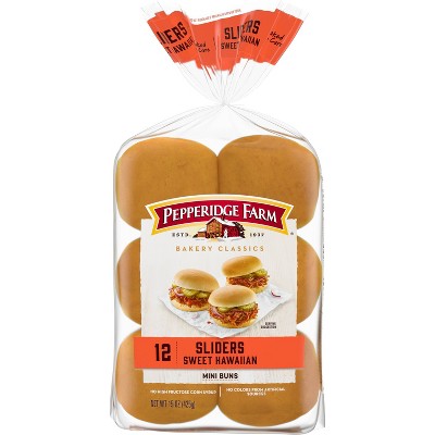 Pepperidge Farm Bakery Classics Sweet Hawaiian Slider Buns - 15oz/12ct