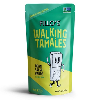 FILLO'S Walking Tamales Bean Salsa Verde - 4oz