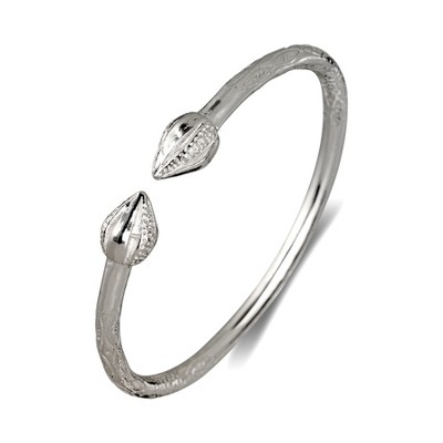 Better Jewelry, Cocoa Pods .925 Sterling Silver West Indian Bangle, 1 piece