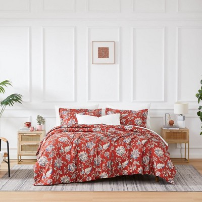 Southshore Fine Living Jacobean Willow Oversized ultra-soft Floral Duvet Cover Set with shams