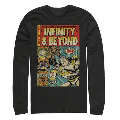 Men's Toy Story Buzz Lightyear Comic Cover Long Sleeve Shirt