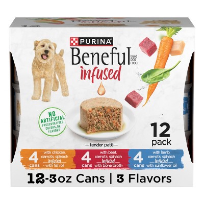 Beneful Infused Chicken Flavor Wet Dog Food Variety Pack - 12ct