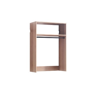 HomeStock Devi  Wall Mounted Walk in Wood Closet System