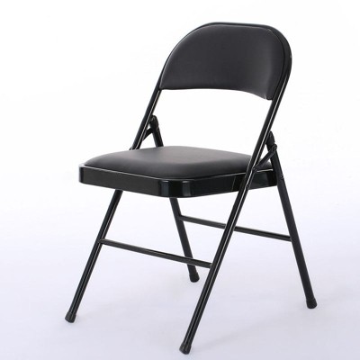 Karl Home | Plastic / Resin Padded Stackable Folding Chair Folding Chair Set (Set of 6)