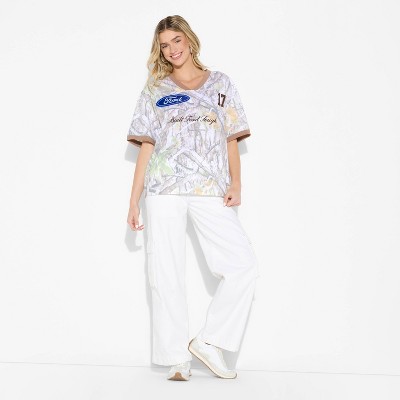 Women's Camo Ford Oversized Short Sleeve Graphic T-Shirt - Camouflage
