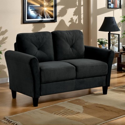 Velvet 2-seater Sofa for Living Room Bedroom Office with Detachable Design and Thickened Cushions