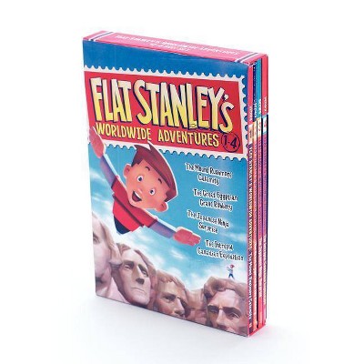 Flat Stanley's Worldwide Adventures #1-4 - by  Jeff Brown (Paperback)