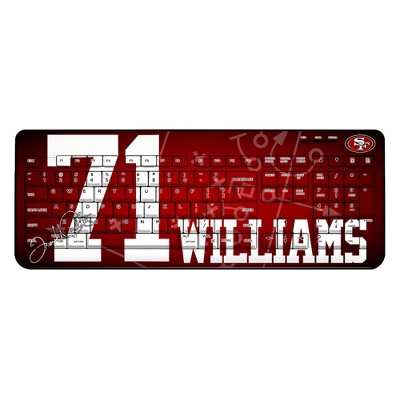 Keyscaper NFL San Francisco 49ers Players Game Tactic Wireless USB Keyboard