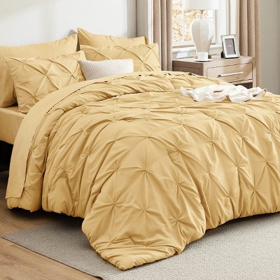 Bedsure Comforter Set – Solid Diamond Pintuck Design Bedding, Elegant and Soft Bed in a Bag for All Seasons