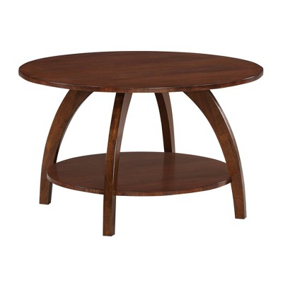 Breighton Home Aldrin Coffee Table with Shelf in Espresso