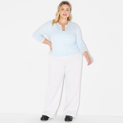 Women's Long Sleeve Roundneck Button-Down Shirt - Wild Fable™