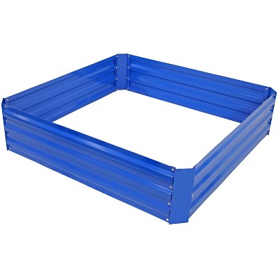 Sunnydaze Galvanized Rectangle Raised Garden Bed
