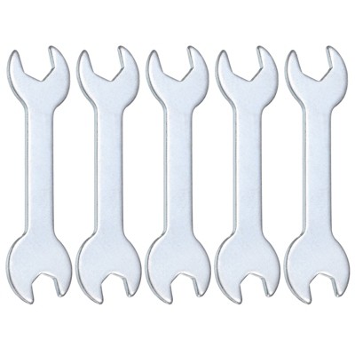 Unique Bargains Automotive Repair Furniture Assembly Galvanized Open-End Thin Wrenches