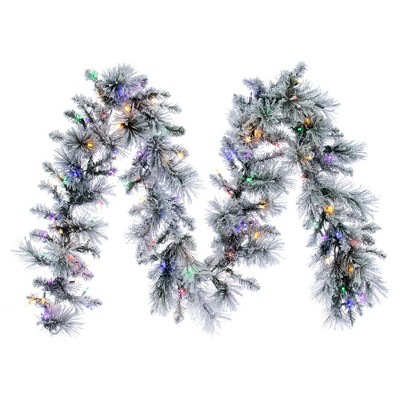 Vickerman Artificial 9' Flocked Jackson Pine Garland
