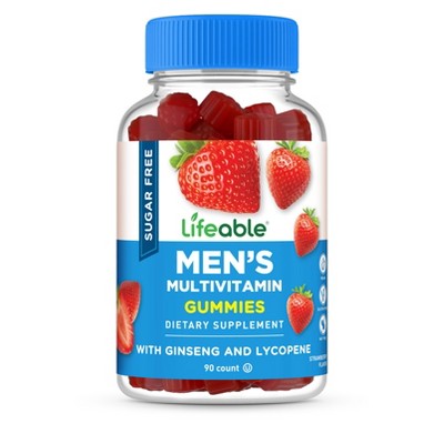 Lifeable - Sugar Free - Men's Multivitamin - Adult - 90 Gummies