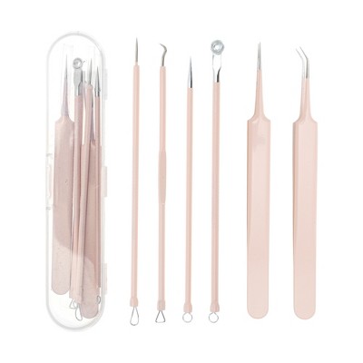 Unique Bargains Professional Pimple Extractor Tool Set 1 Set
