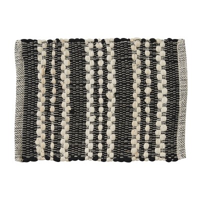 Park Designs Onyx And Ivory Chindi Placemat Set Of 4