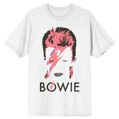 David Bowie Ziggy Stardust Portrait Art Men's White T-shirt