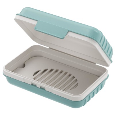 Aoibox Travel Soap Holder with Lid, Leakproof Portable Soap Case for Gym, Camping, Hiking Essentials, Shower & Travel Size Toiletries