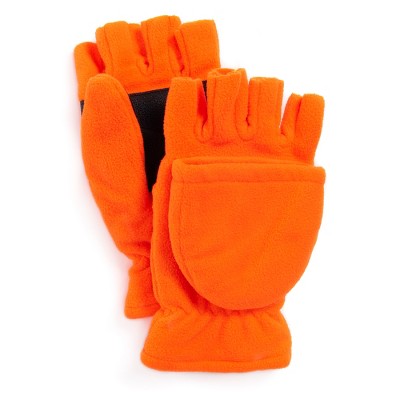 Muk Luks Men's Waterproof Fleece Flip Mittens