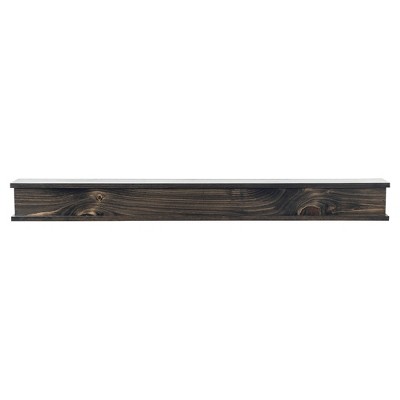 Modern Ember Cody Wood Fireplace Mantel Shelf with Top & Bottom Molding