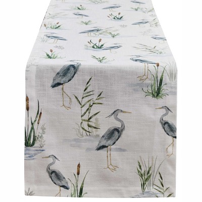 Split P Blue Heron Table Runner 14" X 54"