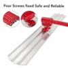 Round End Concrete Float Tool Cement Tool, Concrete Kit Bull Float with 4 Float Handle Bracket Concrete Tools Finishing - 3 of 4