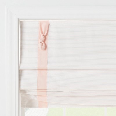 27" x 64" Blackout Roman Kids' Shade Pink with Striped - Pillowfort™